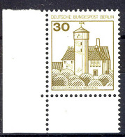 534 Burgen U.Schl. 30 Pf Ecke Ul ** Postfrisch - Unused Stamps