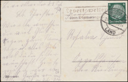 Landpost Levertsweiler über Sigmaringen Land 1935 Auf Glückwunsch-AK Namenstag - Other & Unclassified