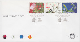 Niederlande Blumen Und Umweltschutz: Satz Und Block Je Auf Schmuck-FDC 1994 - Andere & Zonder Classificatie