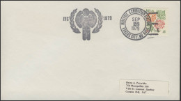 USA: Blumen, Brief, SSt Briefmarkenausstellung, MIDAPHIL Kansas - Altri & Non Classificati