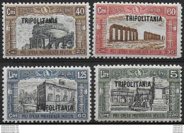 1927 Tripolitania Milizia I 4v. MNH Sassone N. 39/42 - Other & Unclassified