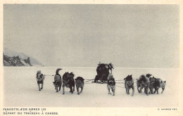 GRØNLAND Greenland – Departure Of The Sled For The Hunt - Publ. Administration Du Groenland – Photographer C. Harries - Groenlandia