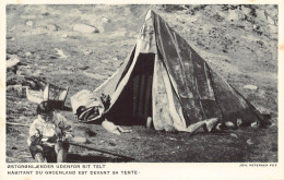 GRØNLAND Greenland - Easterner In Front Of His Tent - Publ. Administration Du Groenland – John Petersen  - Groenlandia