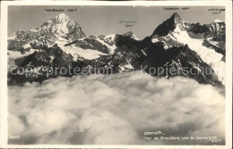 11651905 Zermatt VS Mer De Brouillard Vue Du Gornergrat Nebelmeer Gebirgspanoram - Other & Unclassified