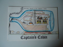 SINGAPORE   POSTCARDS CAPTAIN CABIN  HILTON REUSTORANT   FOR MORE PURCHASES 10% DISCOUNT - Singapur