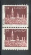 CANADA - 1985, PARLIAMENT BUILDING, OTTAWA PAIR OFSTAMPS, USED. - Gebruikt