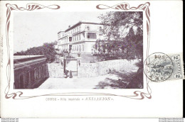 Al186 Cartolina  Corfu Villa Imperiale Axiaaeion 1904 Grecia - Altri & Non Classificati