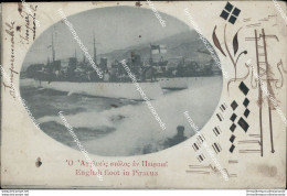 An604 Cartolina Corfu' Grecia English Floot In Piracus - Altri & Non Classificati