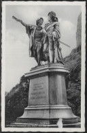 Germany. Hutten Und Sickingen Denkmal. “Einziges Denkmal Der Welt” Auf Der Ebernburg. Illustrated View Posted Postcard - Bad Muenster A. Stein - Ebernburg