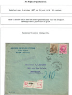 TP 203-255 Albert Hoyoux S/ L. Recommandée Anciens Moulins Rypens S.A. Obl. Boom 17/4/1926 > BXL - Briefe U. Dokumente