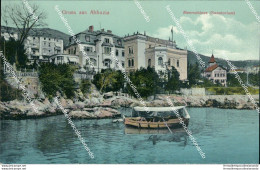 Bd524 Cartolina Gruss Aus Abbazia Meerchioss Sanatorium  Croazia - Other & Unclassified