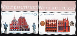 Germany - 2007 - UNESCO World Culture - Riga, Stralsund, Weimar - Joint Issue With Latvia - Mint Stamp Set - Nuevos