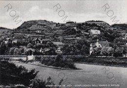 CARTOLINA  C11 BRESSANONE M.560,BOLZANO,TRENTINO ALTO ADIGE-CONFLUENZA DELL'ISARCO E RIENZA-STORIA,MEMORIA,NON VIAGGIATA - Bolzano (Bozen)