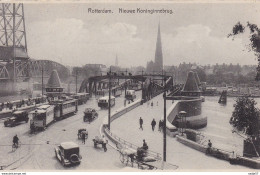 Netherlands Pays Bas Rotterdam Nieuwe Koninginnebrug Tram 1930 - Tranvía