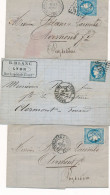 BM-46: FRANCE:  Lot Avec 5  Lettres  Avec N°46B - 1849-1876: Periodo Clásico