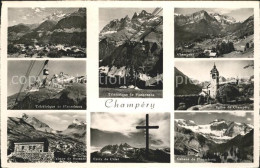 11651789 Champery Teleferique Et Planachaux Cabane De Susante Croix De Culet Egl - Other & Unclassified