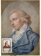 X0437 Russia, Maximum Card 1959,  The Writer Friedrich Schiller - Schrijvers