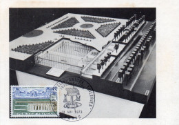 Carte Maxi  1973: Centre Telephonique "tuileries" - 1970-1979