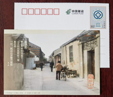 Street Pushing Bicycle,Tricycle,China 2015 Grand Canal Dongguan Ancient Ferry UNESCO World Heritage Pre-stamped Card - Cycling