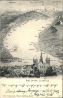 11651671 Geneve GE Panorama Lac Leman Et Les Alpes Cathedrale Geneve - Andere & Zonder Classificatie