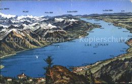 11651653 Lac Leman Genfersee Panorama Et Les Alpes Genf - Altri & Non Classificati