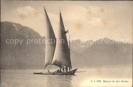 11651636 Geneve GE Barque Du Lac Leman Et Les Alpes Geneve - Otros & Sin Clasificación