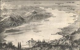 11651628 Lac Leman Genfersee Panorama Genf - Andere & Zonder Classificatie