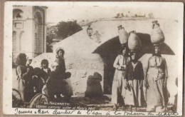 CPA ISRAEL - NAZARETH - Women Carrying Water At Mary's Well - SUPERBE PLAN ANIMATION GROUPE FEMMES - Israel