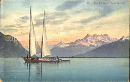 11651578 Lac Leman Genfersee Barque Et Dent Du Midi Alpes Genf - Altri & Non Classificati