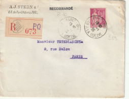 LETTRE  R . D . SEUL / 289   PARIS  VIII    49 RUE DE LA BOETIE - Manual Postmarks