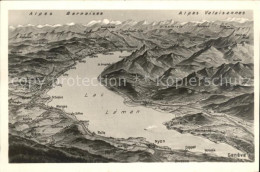 11651569 Lac Leman Genfersee Und Umgebung Alpenpanorama Genf - Autres & Non Classés