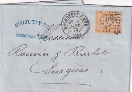 Courrier 1873 - Non Classés