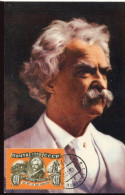 X0442 Russia, Maximum Card 1960 Marc Twain, Writer - Schriftsteller