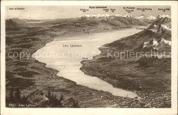 11651506 Lac Leman Genfersee Und Umgebung Alpenpanorama Aus Vogelperspektive Gen - Autres & Non Classés