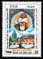 Syria - 2005 - Cultural Heritage - Mawlana Jalal Eddin - Joint Issue With TK, AF, IR - Mint Stamp - Syrie