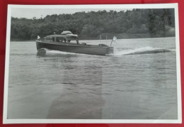 PH Original - 18,5 X 12 Cm - TRIPLE FRONTERA, PUERTO IGUAZÚ, ARGENTINA 1942 - EJERCITO ARGENTINO - EXCURSIÓN DE PESCA - Bateaux