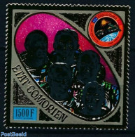 Comoros 1975 Apollo-Soyuz 1v Gold, Mint NH, Transport - Space Exploration - Komoren (1975-...)
