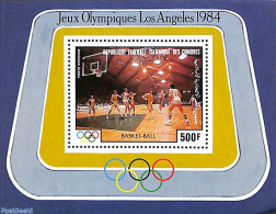 Comoros 1984 Olympic Games S/s, Mint NH, Sport - Basketball - Olympic Games - Basket-ball