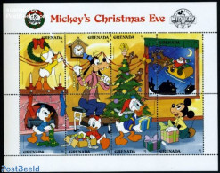 Grenada 1988 60 Years Mickey Mouse 8v M/s, Mint NH, Art - Disney - Disney