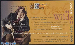 Ireland 2000 Stamp Show London S/s, Mint NH, Stamps On Stamps - Art - Authors - Handwriting And Autographs - Nuevos