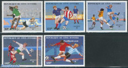 Ivory Coast 1986 Football Games Mexico 5v, Mint NH, Sport - Football - Unused Stamps