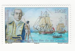 Polynésie-2015-250e Anniversaire De La Découverte Des îles Du Roi Georges - N° 1015 ** - Ungebraucht