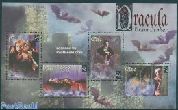 Ireland 1997 Count Dracula S/s (with 4 Stamps), Mint NH, Performance Art - Film - Unused Stamps