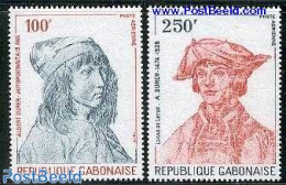 Gabon 1978 Duerer 2v, Mint NH, Art - Dürer, Albrecht - Paintings - Ungebraucht