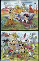 Grenada 1988 Sydpex, Disney 2 S/s, Mint NH, Nature - Animals (others & Mixed) - Birds - Parrots - Art - Disney - Disney