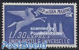 San Marino 1946 Express Mail 1v, Mint NH, Nature - Horses - Ungebraucht