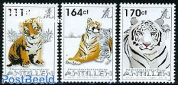 Netherlands Antilles 2010 Year Of The Tiger 3v, Mint NH, Nature - Animals (others & Mixed) - Cat Family - Autres & Non Classés