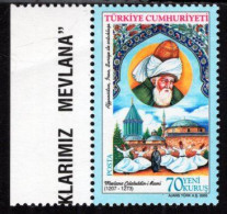 Turkey - 2005 - Cultural Heritage - Mawlana Jalal Eddin - Joint Issue With SY, AF, IR - Mint Stamp - Ungebraucht