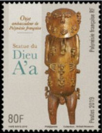 POLYNESIE - Statue De Dieu A'a - Unused Stamps