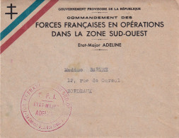 Courrier Gouvernement Provisoire De La République, Etat-Major Adeline - Unclassified